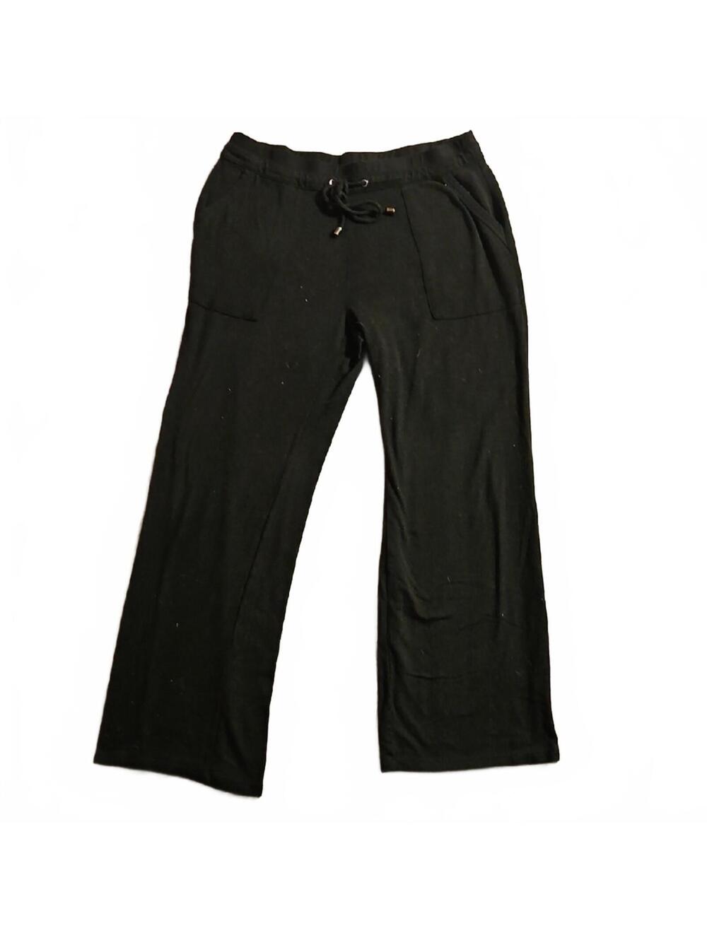 Jones New York Signature Black Drawstring Pants Size Large